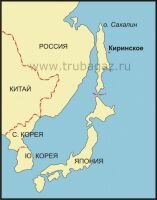 Рис. 1. Схема расположения Киринского месторождения в Дальневосточном регионе России