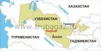 Рис. 1. Локализация месторождения Кандым на карте Средней Азии